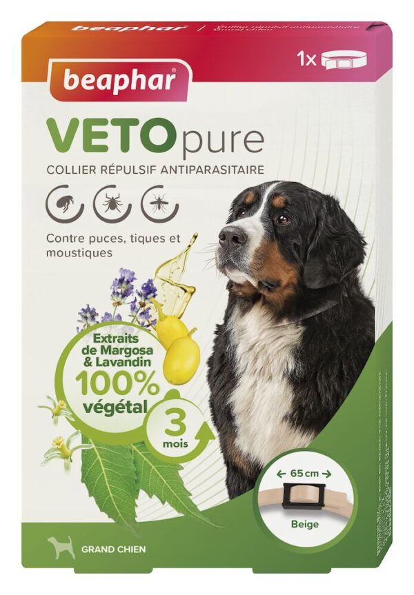 VETOpure, collier répulsif antiparasitaire pour chien
