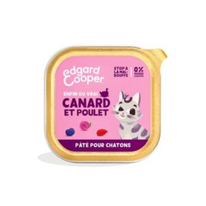Patée pour chaton Canard & Poulet 85g Edgard Cooper