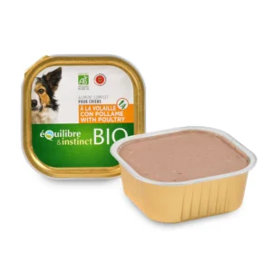 Terrine Bio Volaille🍗 pour Chien 🐶 - Equilibre & Instinct