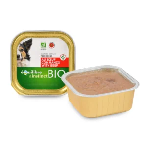 Terrine Bio Bœuf 🐂 pour Chien 🐶 - Equilibre & Instinct