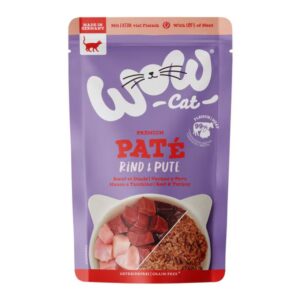 Alimentation humide Adult Paté Bœuf & Dinde, 125 g - WOW