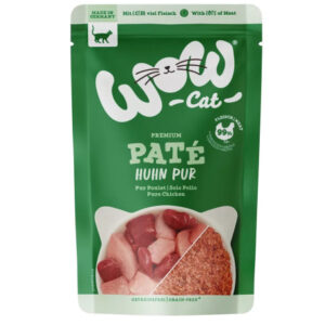 Pâtée pour chat Adulte Poulet pur 125g -Wow