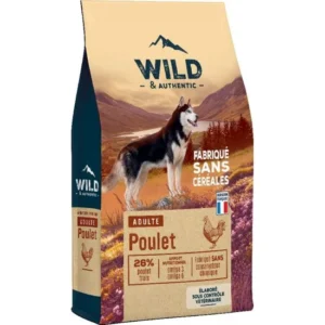Croquette sans céréales wild adult 12kg poulet