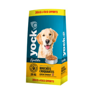 Croquette Yock Chien croquante EQUILIBRE 20kg + 4kg offert