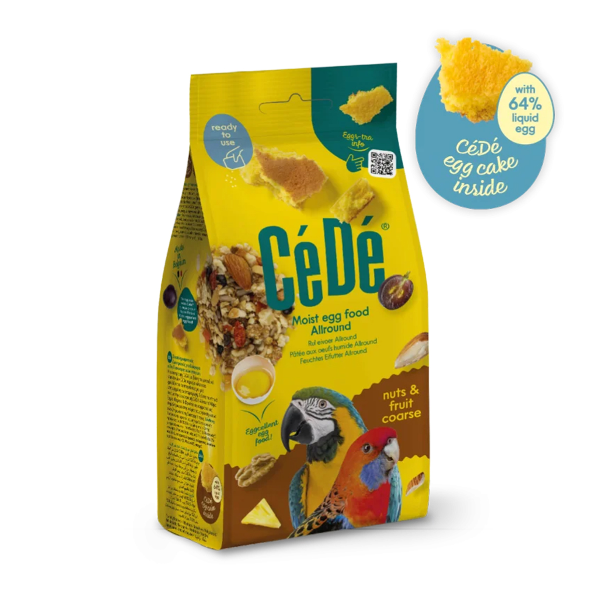 Pâtée aux oeufs humide Allround noix & fruits grossiers 200gr - Cédé