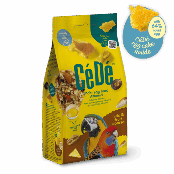 Pâtée aux oeufs humide Allround noix & fruits grossiers 200gr - Cédé