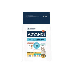 Advance Active Defense Sensitive Care chat adulte stérilisé croquettes saumon 10kg