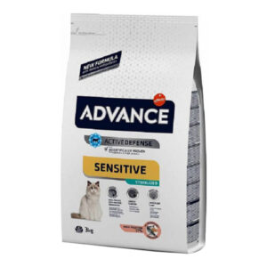 Advance Sensitive stérilisé saumon chat + 12 mois 3kg