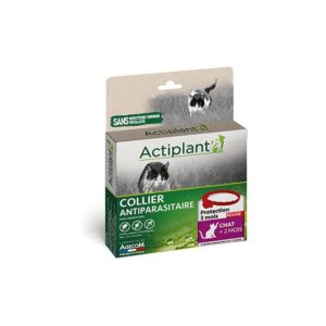 COLLIER ANTIPARASITAIRE ROUGE CHATS - ACTIPLANT