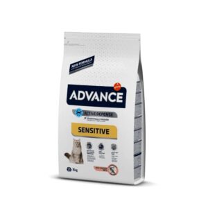 CROQUETTES CHAT ADULT SENSITIVE SAUMON RIZ - ADVANCE 3KG