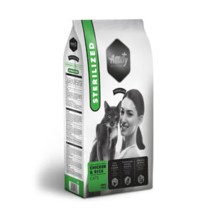 AMITY Premium Adulte Poulet et Riz Stérilisé 1.5 kg