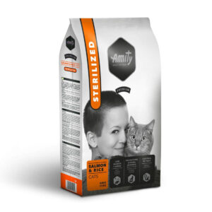 AMITY Premium Adulte Stérilisé Saumon et Riz 1.5 kg