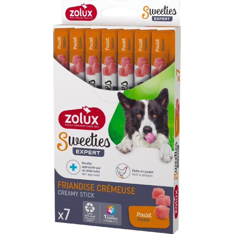 Sweeties chien poulet x7 - 91gr