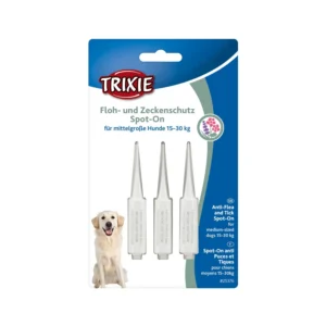 Protection anti-tiques et puces Spot-On pour chien de moyenne taille