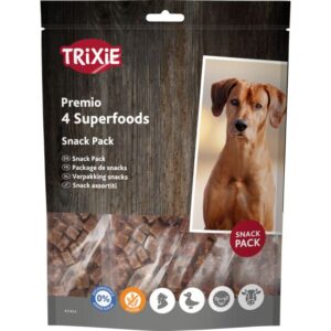 4 Superfoods Package de snacks poulet, canard, bœuf et agneau 400g