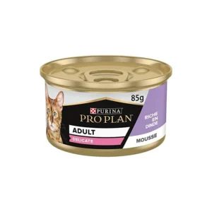PROPLAN DELICAT MOUSSE DINDE 85G
