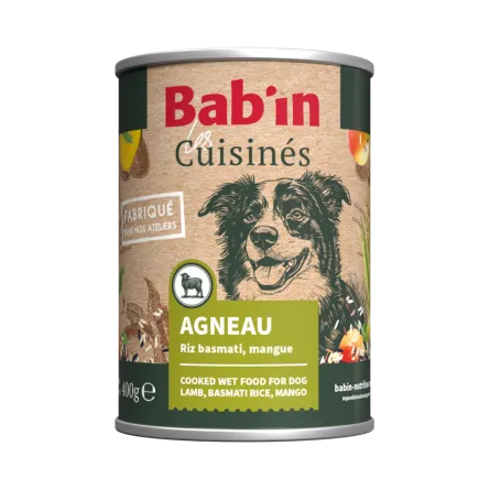 BAB'IN CUISINEE ADULTE AGNEAU 400G