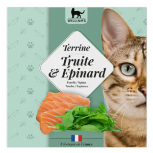 WILLIAM'S CHAT TRUITE/EPINARD 80G