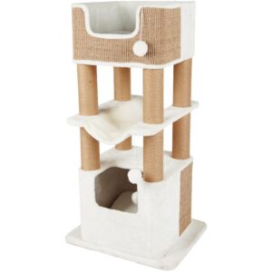 ARBRE CHAT XXL LUCANO BLANC/TAUPE