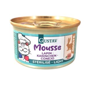 GUSTAV STERILISE MOUSSE LAPIN 85G