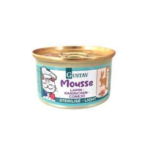 GUSTAV STERILISE MOUSSE LAPIN 85G