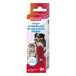 Brosse à dents doigtier pour chien et chat – 2 unités