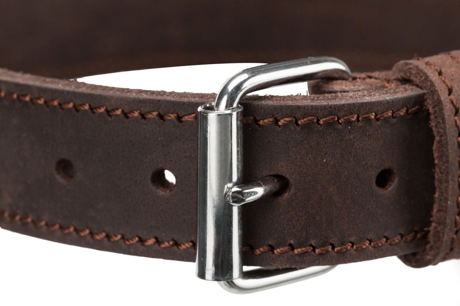 Collier en cuir rustique M-L 42–48 cm/25 mm marron foncé -TRIXIE – Image 2