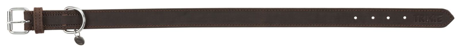 Collier en cuir rustique M-L 42–48 cm/25 mm marron foncé -TRIXIE – Image 3