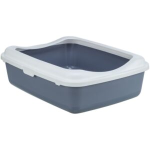 BAC A LITIERE 37*15*48 AUBERGINE/BLANC