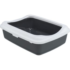 BAC A LITIERE 37*15*48 GRIS/BLANC