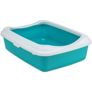 BAC A LITIERE 37*15*48 TURQUOISE/BLANC