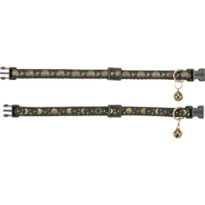 COLLIER CHAT NOIR DORE