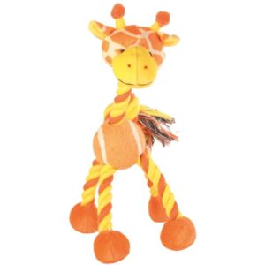 PELUCHE GIRAFE AVEC BALLE 28CM