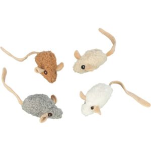 PELUCHE SOURIS HERBE CHAT 18CM