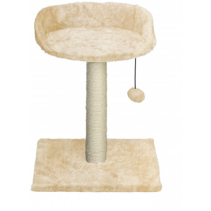 Arbre a chat avec assise - Ecru - chat - 34x34x42CM - MON AMI LUKI
