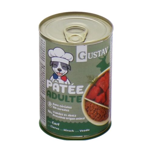 GUSTAV ADULTE GIBIER 400G