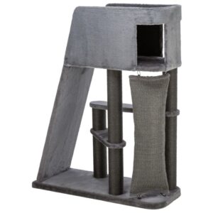 ARBRE CHAT AVEC RAMPE 122CM GRIS