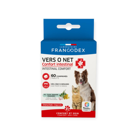 VERS O NET CHIEN/CHAT 60 COMPRIMES