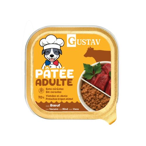 GUSTAV ADULTE BOEUF 150G