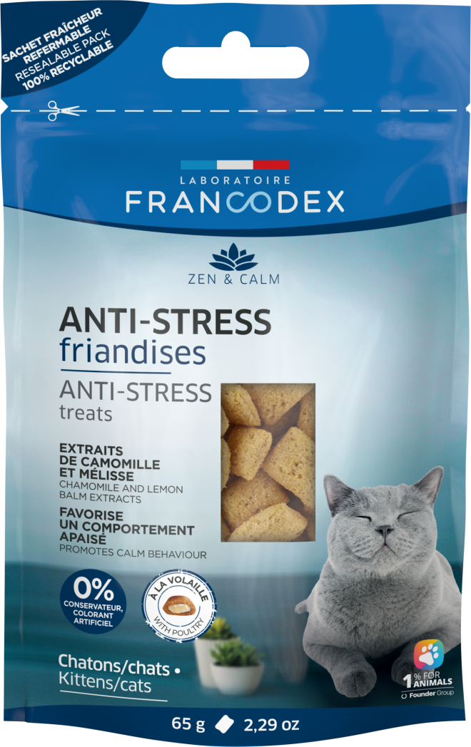 FRIANDISE ANTI STRESS CHAT 65G
