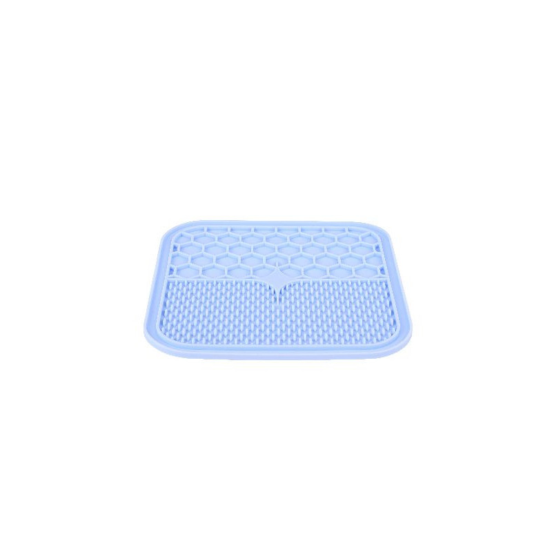 TAPIS A LECHER CHIEN SILICONE L BLEU