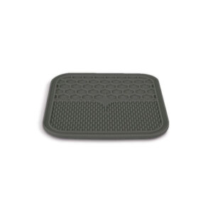 TAPIS A LECHER CHIEN SILICONE L GRIS