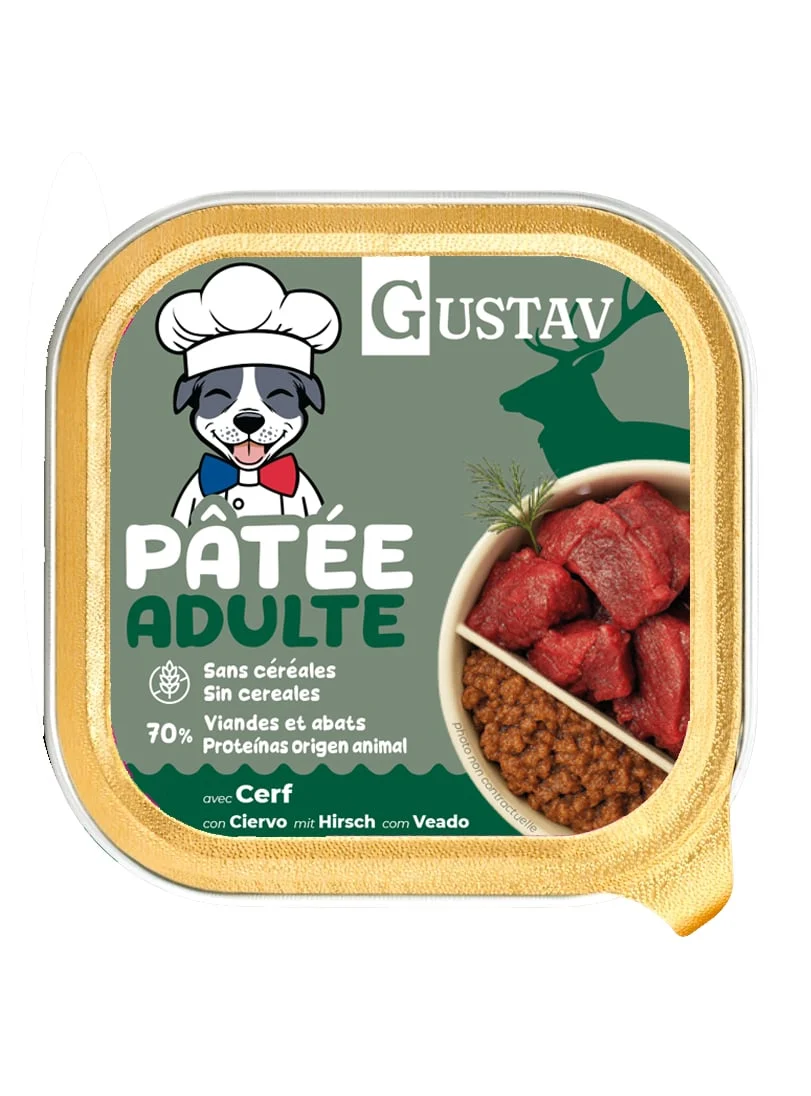 GUSTAV ADULTE GIBIER 150G