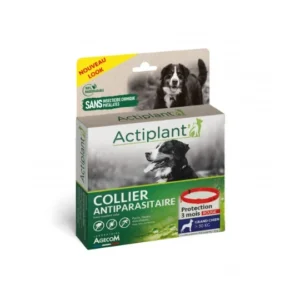 COLLIER ACTIPLANT ROUGE CHIEN +30KG
