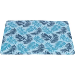 MATELAS RAFRAICHISSANT AVEC FEUILLE 40*30 BLEU