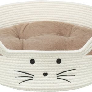 PANIER CHAT D45 BLANC/BRUN