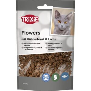 FRIANDISE FLEURS POULET/SAUMON 50G
