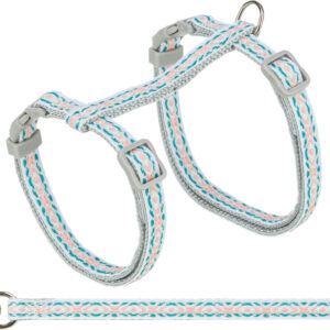 HARNAIS CHAT 28-45*1,20 GRIS/BLANC